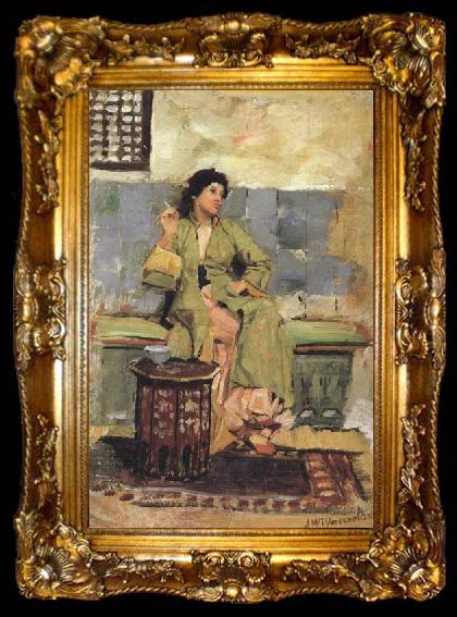 framed  John William Waterhouse An Eastern Reminiscence (mk41), ta009-2